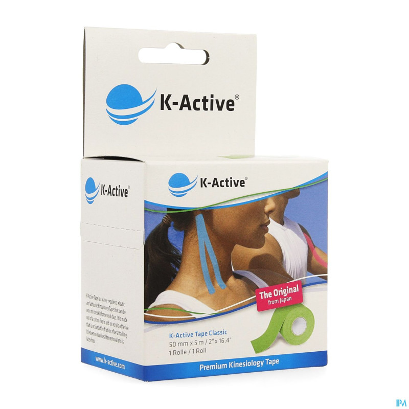 Naqi k active tape classic vert    50mmx5m