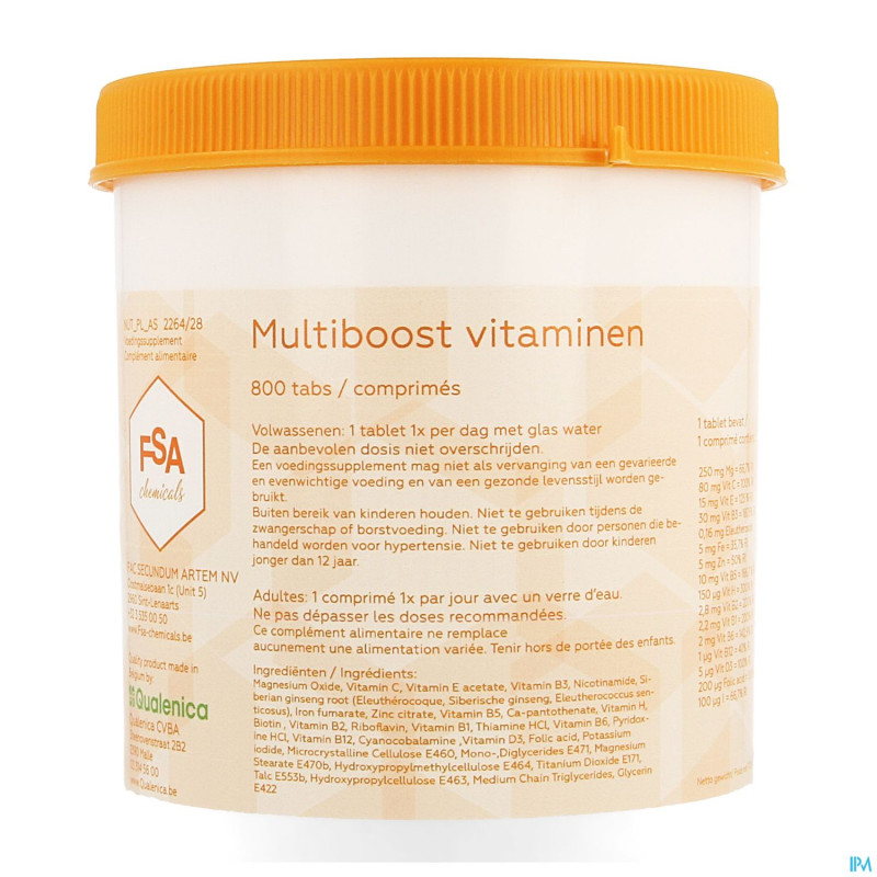 Multiboost vitamines    comp 800