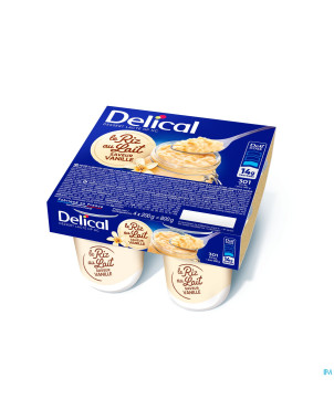 Delical riz lait vanille    4x200g