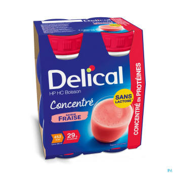 Delical concentre fraise    4x200ml