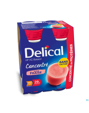 Delical concentre fraise    4x200ml