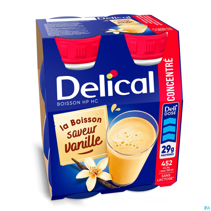 Delical concentre vanille   4x200ml