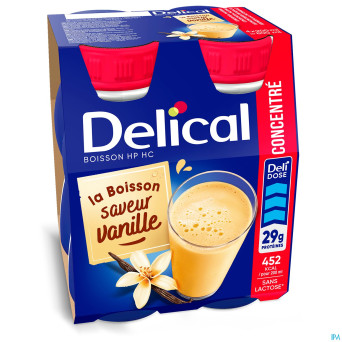Delical concentre vanille   4x200ml