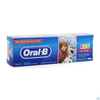 Oral b dentifrice enfants +3ans 75ml