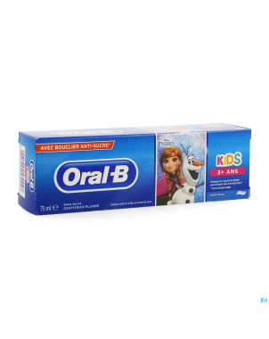 Oral b dentifrice enfants +3ans 75ml