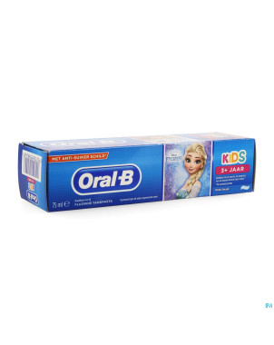 Oral b dentifrice enfants +3ans 75ml