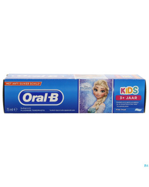 Oral b dentifrice enfants +3ans 75ml