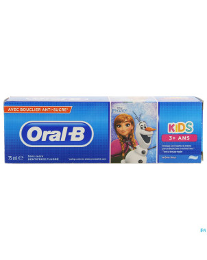 Oral b dentifrice enfants +3ans 75ml