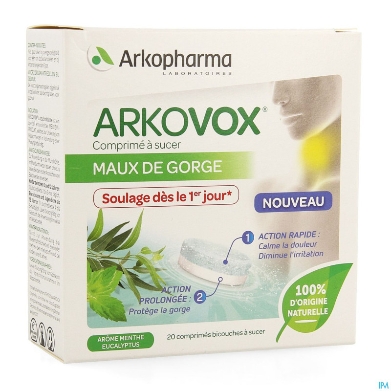 Arkovox mal gorge menthe eucalyptus  comp sucer 20