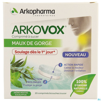 Arkovox mal gorge menthe eucalyptus  comp sucer 20