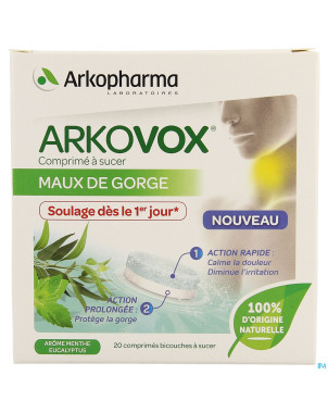 Arkovox mal gorge menthe eucalyptus  comp sucer 20