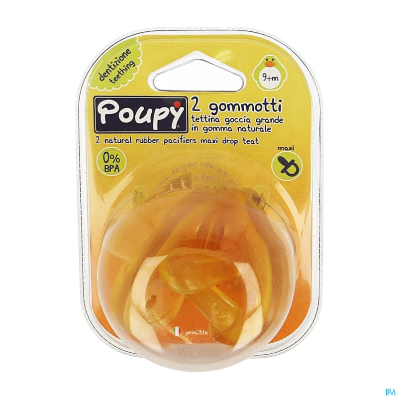 Sonora sucette tropsolide caoutchouc gm 9m