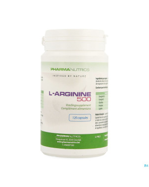 L arginine v-caps 120    pharmanutrics