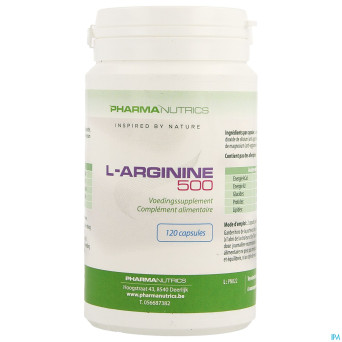 L arginine v-caps 120    pharmanutrics