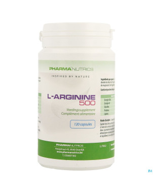 L arginine v-caps 120    pharmanutrics