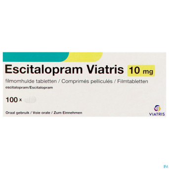 Escitalopram viatris 10mg comp pell 100