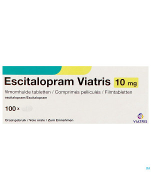 Escitalopram viatris 10mg comp pell 100