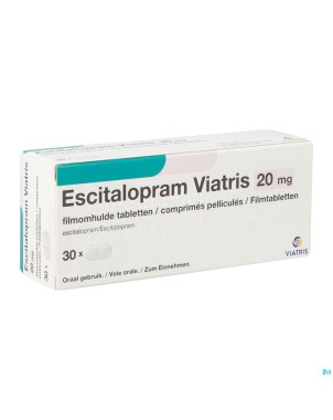Escitalopram viatris 20mg comp pell  30