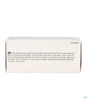 Escitalopram viatris 20mg comp pell 100
