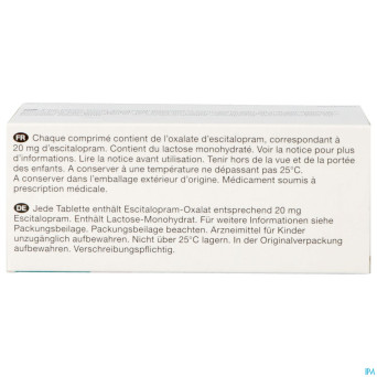 Escitalopram viatris 20mg comp pell 100