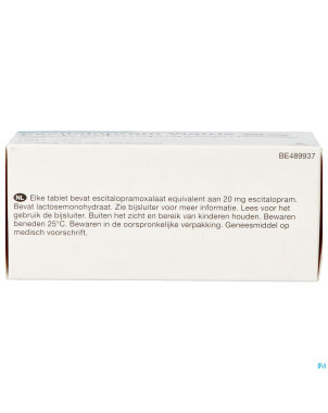 Escitalopram viatris 20mg comp pell 100