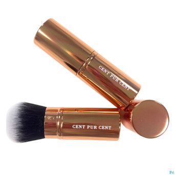 Cent pur cent pinceau kabuki retractable