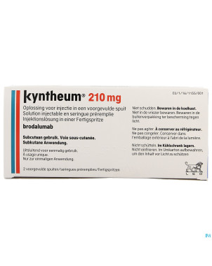 Kyntheum 210mg sol inj ser prer. 2x1,5ml 140mg/ml