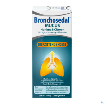 Bronchosedal mucus miel citron 300 ml 20 mg/ml