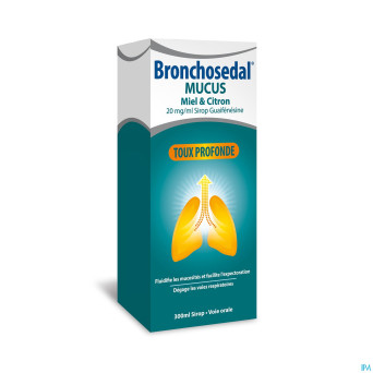 Bronchosedal mucus miel citron 300 ml 20 mg/ml