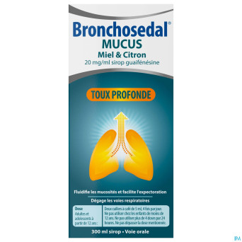 Bronchosedal mucus miel citron 300 ml 20 mg/ml