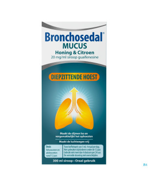 Bronchosedal mucus miel citron 300 ml 20 mg/ml