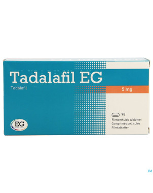 Tadalafil eg  5mg comp pell 98 x  5mg