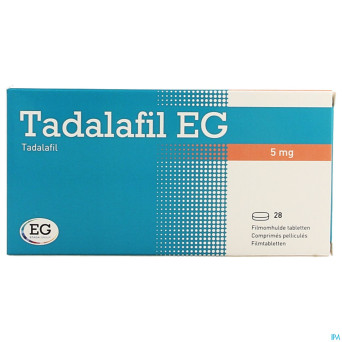 Tadalafil eg  5mg comp pell 28 x  5mg