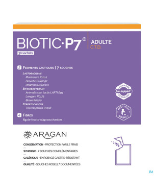 Aragan biotic p7 entero 30j caps 10