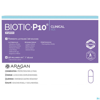 Aragan biotic p10 clinical  caps 20