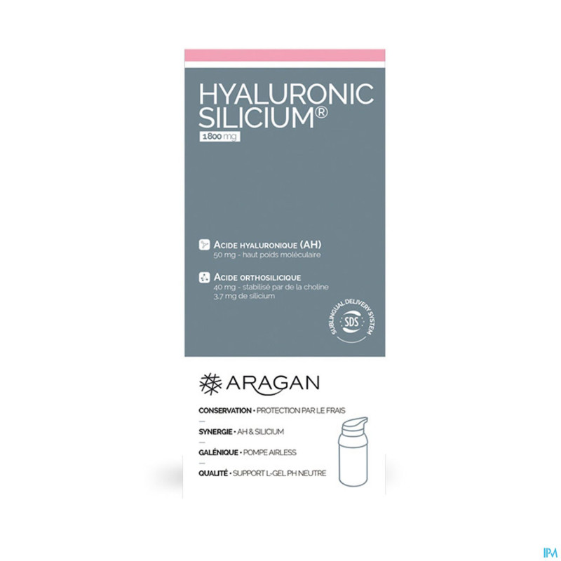 Aragan acide hyaluronique + silicium fl pompe 30ml