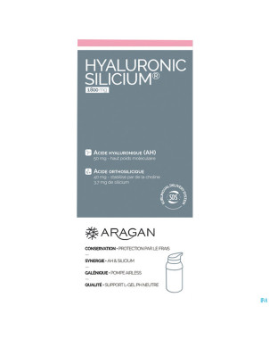 Aragan acide hyaluronique + silicium fl pompe 30ml