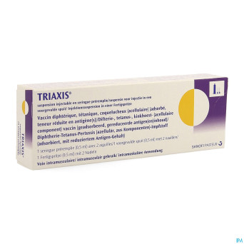 Triaxis ser pre rempl 2 aig attachees 1dose-0,5 ml