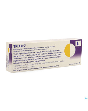 Triaxis ser pre rempl 2 aig attachees 1dose-0,5 ml