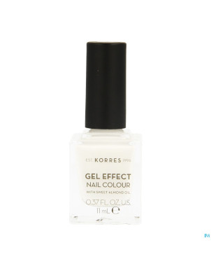 Korres km gel effect nail 01 blanc    11ml