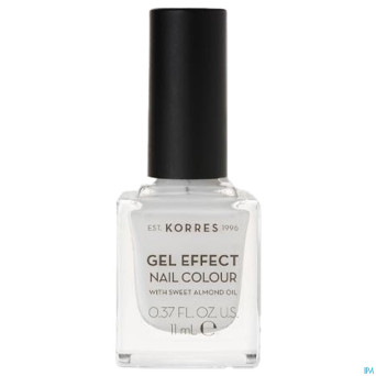 Korres km gel effect nail 01 blanc    11ml