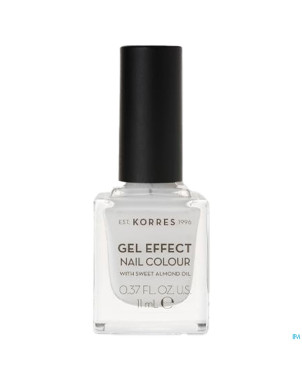 Korres km gel effect nail 01 blanc    11ml
