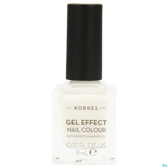 Korres km gel effect nail 01 blanc    11ml