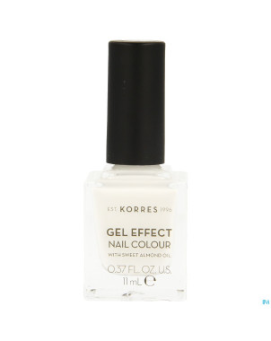 Korres km gel effect nail 01 blanc    11ml