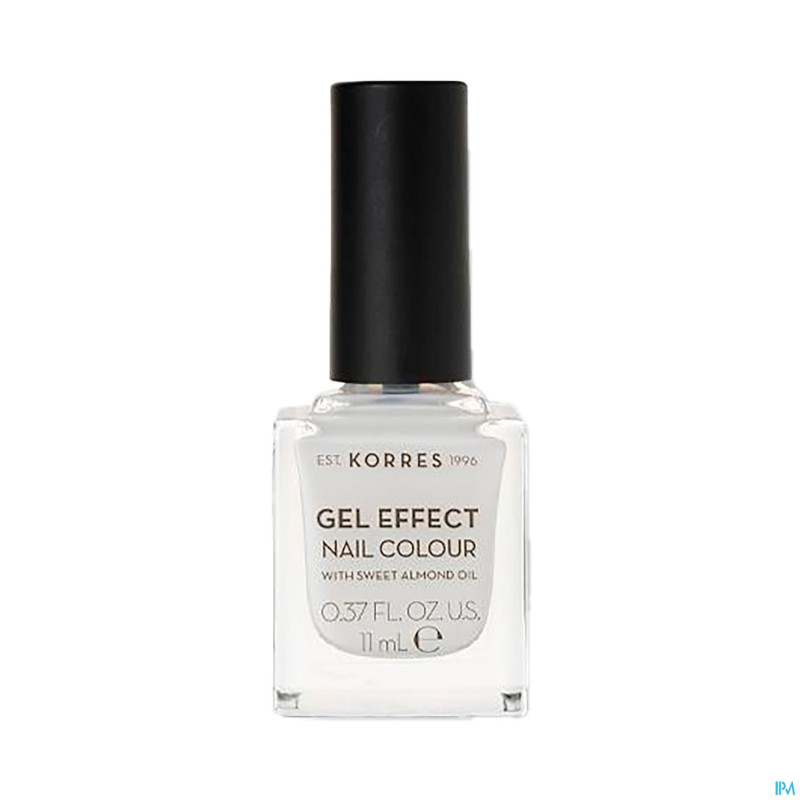 Korres km gel effect nail 02 porcelain white 11ml