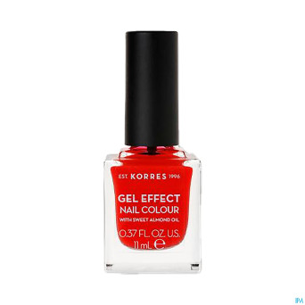 Korres km gel effect nail 48 coral red    11ml