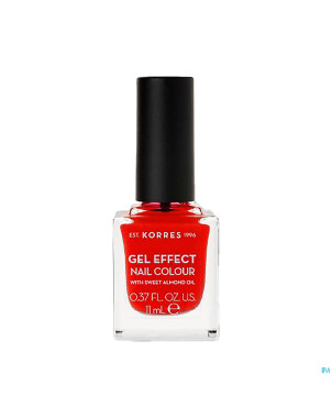 Korres km gel effect nail 48 coral red    11ml