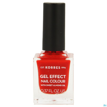 Korres km gel effect nail 48 coral red    11ml