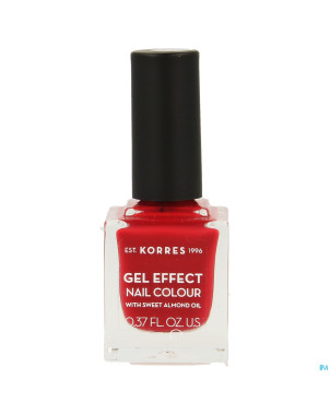 Korres km gel effect nail 51 rosy red    11ml