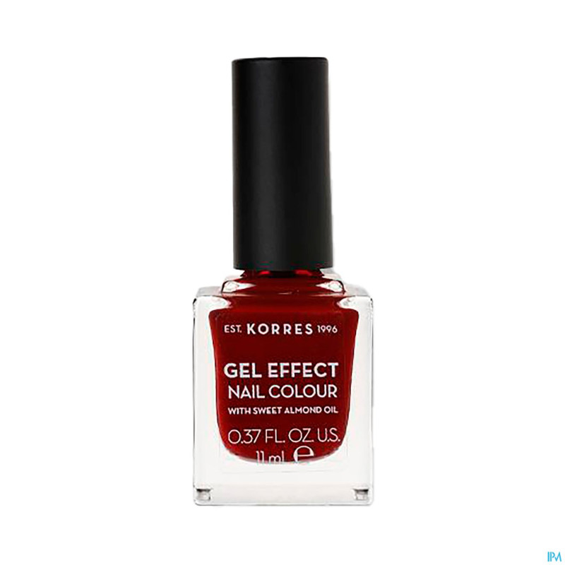 Korres km gel effect nail 59 wine red    11ml